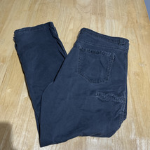 Swiss Tech Straight Leg Jeans Men&#39;s 36x30 Black Steel Slash Pocket - $17.17