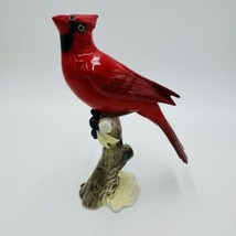 Vintage Hutschenreuther Kunstabteilung Cardinal Bird Figurine Porcelain Germany - £186.61 GBP