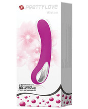 PRETTY LOVE ALSTON SILICONE VIBRATOR WITH HANDLE RECHARGEABLE VIBE - $46.52
