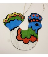 Vintage 1960s Christmas Ornament Partridge Bird 3&quot; Handmade Hand Painted... - $25.74
