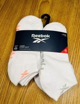 Ladies Reebok 6 Pack Low Cut Performance Training Socks Shoe 4 - 10 White - $16.83