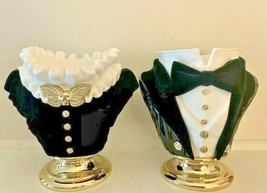 SET OF 2 Bath and Body Works Halloween Headless Butler Madam Bust Candle Holders - £174.50 GBP