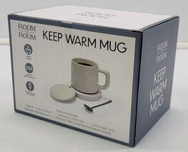 *B4) Room 2 Room USB Ceramic Keep Warm Mug Coffee Tea - $24.74