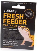 Flukers Fresh Feeder Vac Pack - All-Natural Sterilized Crickets for Reptiles - £3.09 GBP