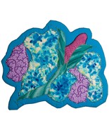 Flowers in Blue: Abstract Quilted Art Wall Hanging - £243.80 GBP