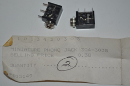 NOS NEW Replacement Miniature Phono Jack Relm Radio? 304-303G - $9.89
