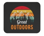 Retro sunset mountain great outdoors mouse pad game gaming rectangle thumb155 crop