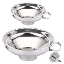Canning Funnels With Strainer For Wide And Regular Jars - Stainless Stee... - £18.07 GBP
