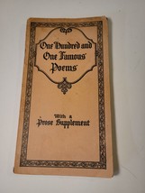 &quot;One Hundred and One Famous Poems&quot; Paperback book Copyright 1929 - £15.18 GBP