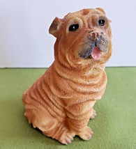 Shar Pei Dog Resin Figurine 3 1/2&quot; Tall  - $8.90