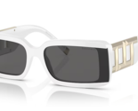 TIFFANY &amp; CO Womens Sunglasses TF4197 8357S4 Solid White/Dark Grey Lense... - $128.69