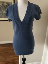 Christopher Fischer ink blue cashmere sleeveless sweater SZ M NWOT - $1,199.48 MXN