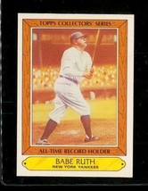 Vintage 1985 Topps Collector Series Record Baseball Card #31 Babe Ruth Yankees - £7.76 GBP