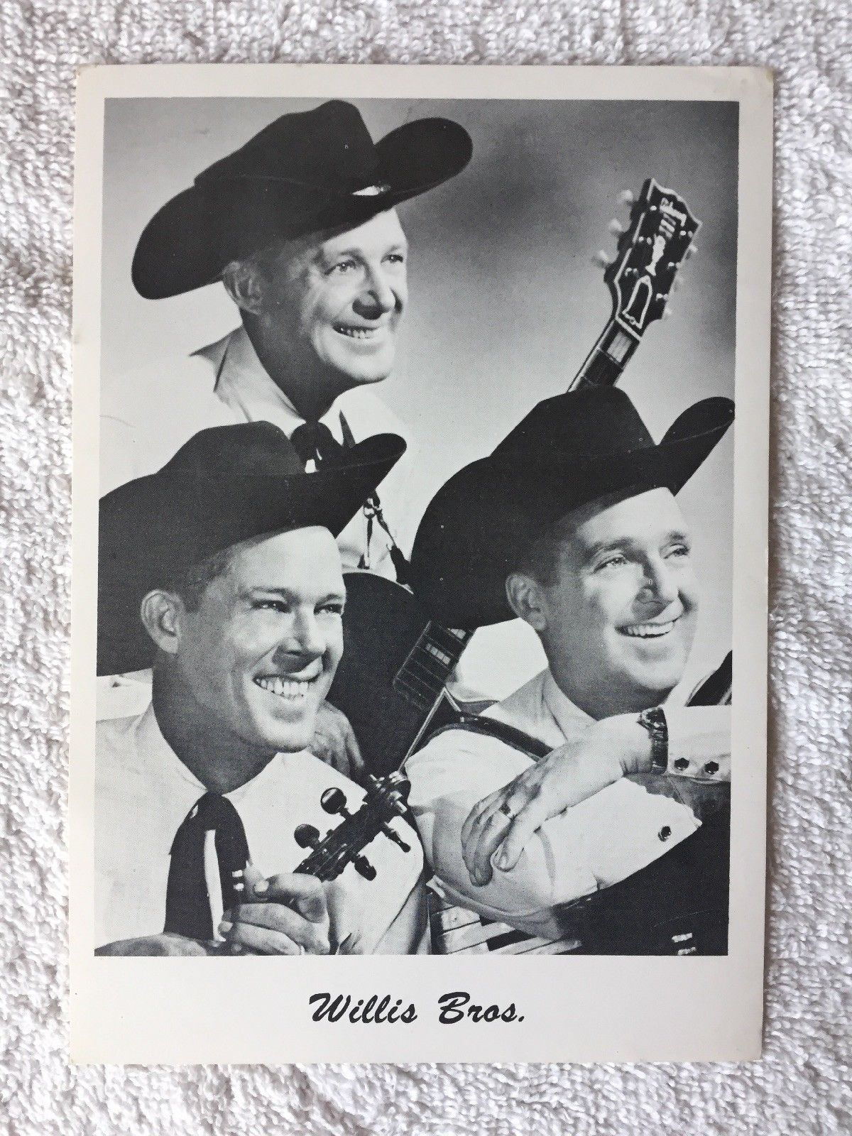 Primary image for Willis Brothers 5" X 7" B/W Fan Club Photo - 60's - Country Music / Opry Legends