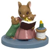 Avon Forest Friends Story Time 1⅞" Mouse Family Figurine  - $3.49