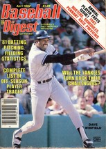 VINTAGE Apr 1982 Baseball Digest Magazine Dave Winfield - £11.72 GBP