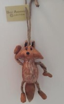 Fox Dangly Feet Hanging Resin Ornament Hand-Painted NWT Bert Anderson - £15.68 GBP