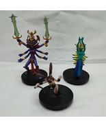 Lot Of (3) Wow TCG Miniature Game Figures Deathwhisperer Helwen Wavecaller - $28.51 CAD