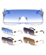 KLEO RIMLESS OVERSIZED ONE PIECE SHIELD LENS SUNGLASSES RETRO DESIGNER F... - $12.54 CAD