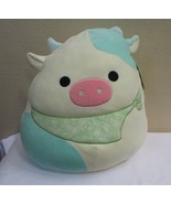 Squishmallows Easter Squad Belana 16&quot; Cow with Mint Green Scarf - £15.71 GBP