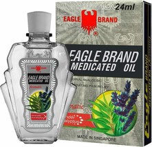 1 Pcs Eagle Brand Medicated Oil 24 ml Aromatic-Lavender Eucalyptus - Exp... - $9.90