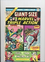 Giant Size Marvel Triple Action #2 Vol 1 [Comic] by Stan Lee &amp; Don Heck - £15.68 GBP
