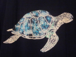 Nwot - Paradise Island Bahamas Turtle Image Adult Size L Black Short Sleeve Tee - £12.67 GBP