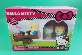 Hello Kitty Sanrio Flocked Figures See Saw playset 2013 - £13.24 GBP