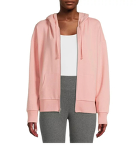 Time and Tru Women&#39;s Zip Up Hoodie with Pockets - £21.52 GBP