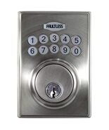 Faultless Satin Nickel Metal N/A Electronic Deadbolt - $99.50 CAD