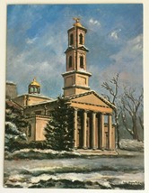 1964 St Johns at Christmas Holiday Card Church of the Presidents Unused Secretan - £3.18 GBP