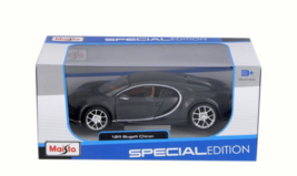 Gray Bugatti Chiron Dieast Model Car Maisto 1/24 New - $28.71