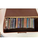 Lot of 30 CD Music &amp; Carrying Case Spanish Christian Gypsy Kings Stevie ... - £17.70 GBP