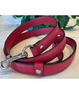 Coach 26905 Crossgrain Leather Dog Leash Red Large New NWOT - $69.00