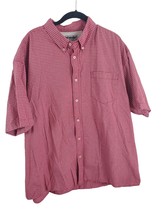 Wrangler Hero Button Down Shirt Mens 2XL Short Sleeve Red Casual Shirt S... - £16.70 GBP