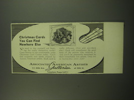 1949 Associated American Artists Galleries Ad - Christmas Cards you Can Find  - £14.73 GBP