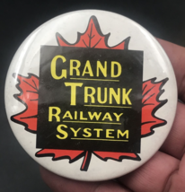 Vintage Grand Trunk Railway System Railroad GT Round Pin 2.5&quot; Dia RR Loc... - £9.42 GBP