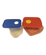Set of 2 vintage Tupperware storage containers 3385-A 2.5 cups + 41380-4 - $43.41 CAD