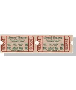 Vintage Strand Theatre Tickets, (Pair), Alliance, Ohio/OH, 1 - $3.00
