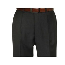 Men's MANTONI Pleated Pants 100% Wool Super 140's Classic Fit  46306-3 Charcoal image 7