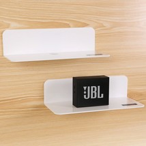 White Floating Shelves Wall Mounted Set Of 2 - Easily Expand Wall Space - Acryli - £22.37 GBP