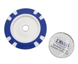 THE OPEN 2025 Removable Ball Marker - White Poker Chip - $256.39 MXN