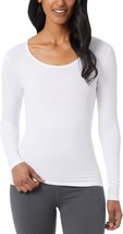 32 Degrees Long Sleeve Scoop Neck Base Layer Active Top Solid White NWT Large - £8.48 GBP