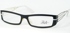 BET 2014 08 Noir Mat/Blanc Lunettes Métal Cadre 49-14-130mm Italie - £58.43 GBP