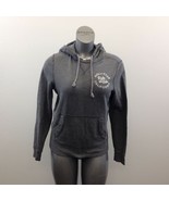 Hollister Hoodie Women&#39;s Size Small Gray Long Sleeve Cotton Blend Pullov... - £10.80 GBP