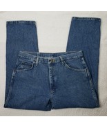 Vintage Wrangler Mens Stonewashed Blue Denim Boot Cut Jeans Size 36W X 29L - £29.63 GBP