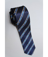 Blue Black White Yellow #2 striped 5cm Necktie - $19.99