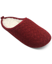Womens Slippers Slide On Sweater Knit Red Size Small CHARTER CLUB $29 - New - £7.20 GBP