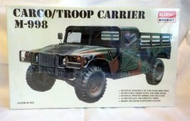 Academy Cargo Troop Carrier M998 Military Truck Model Kit SEALED 1362 1/35 - £29.84 GBP