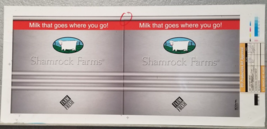 Shamrock Farms Milk Preproduction Advertising Art Work 2002 Goes Where Y... - $18.95